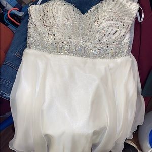 Whit Homecoming Dress